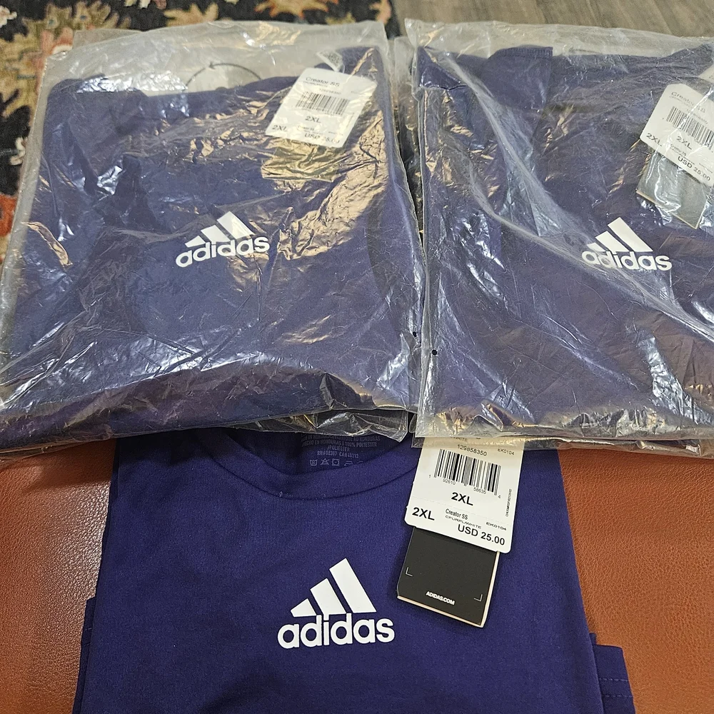 Adidas Men's Purple T-Shirt Dri-fit - Picture 6 of 6